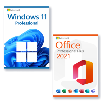 COMBO: Microsoft Windows 11 Professional Microsoft Office 2021 Professional Plus licencia para 3 PCs