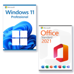 Combo Office 2021 Standard + Windows 11 Pro licencia para 3 PCs
