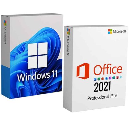 COMBO: Microsoft Windows 11 Professional Microsoft Office 2021 Professional Plus